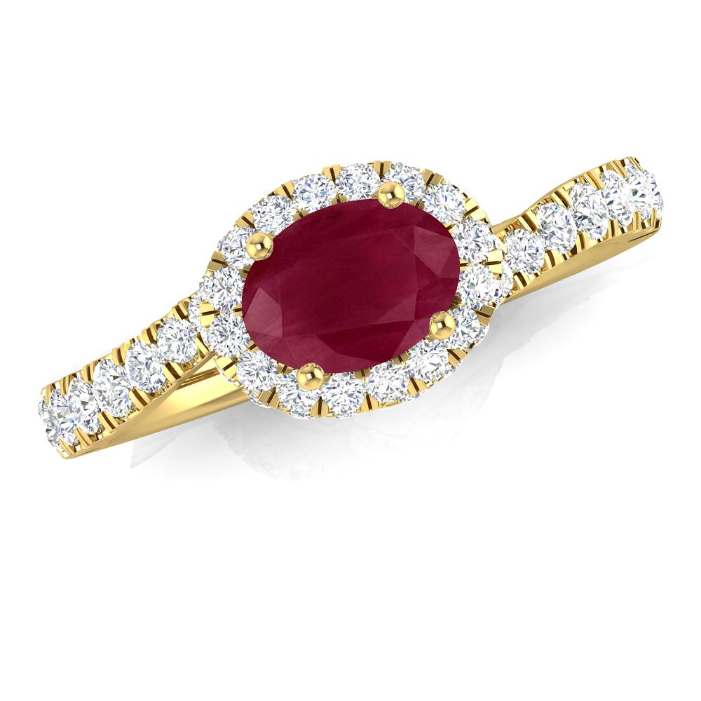 Yellow Gold - Ruby