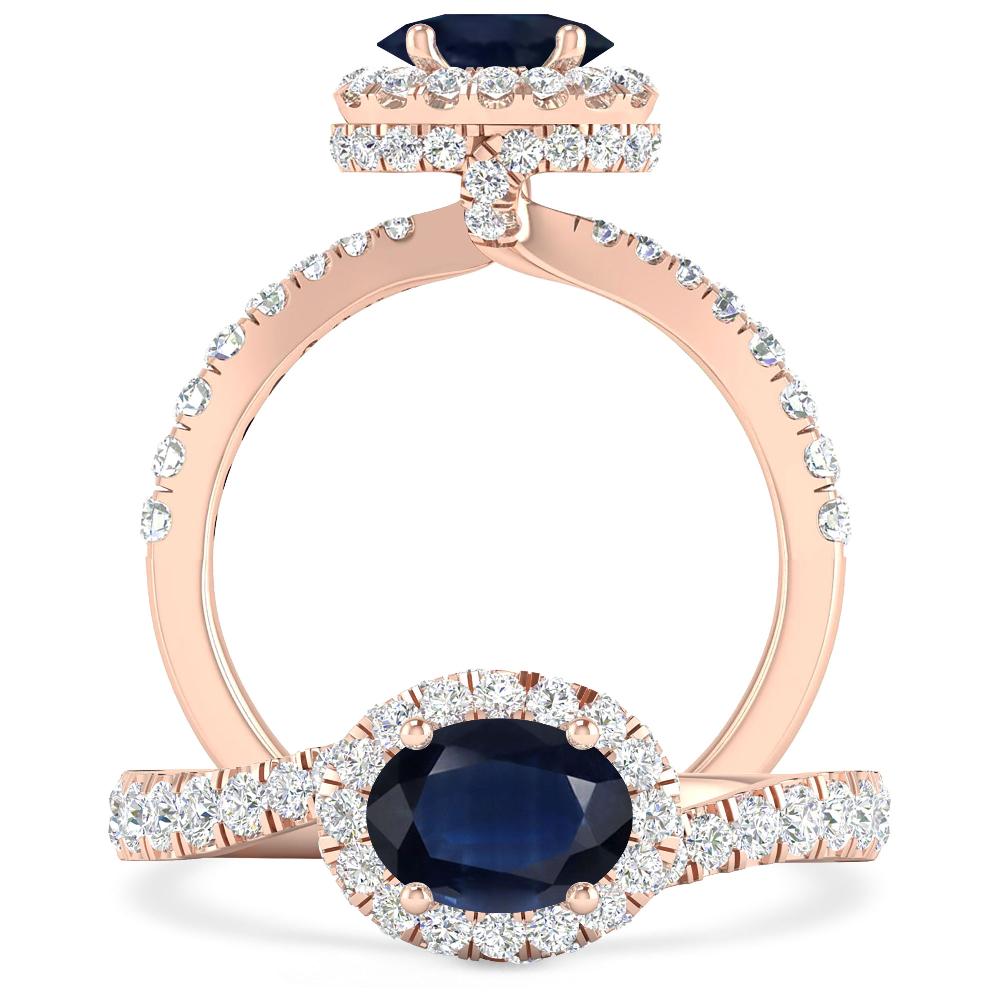 Rose Gold - Sapphire