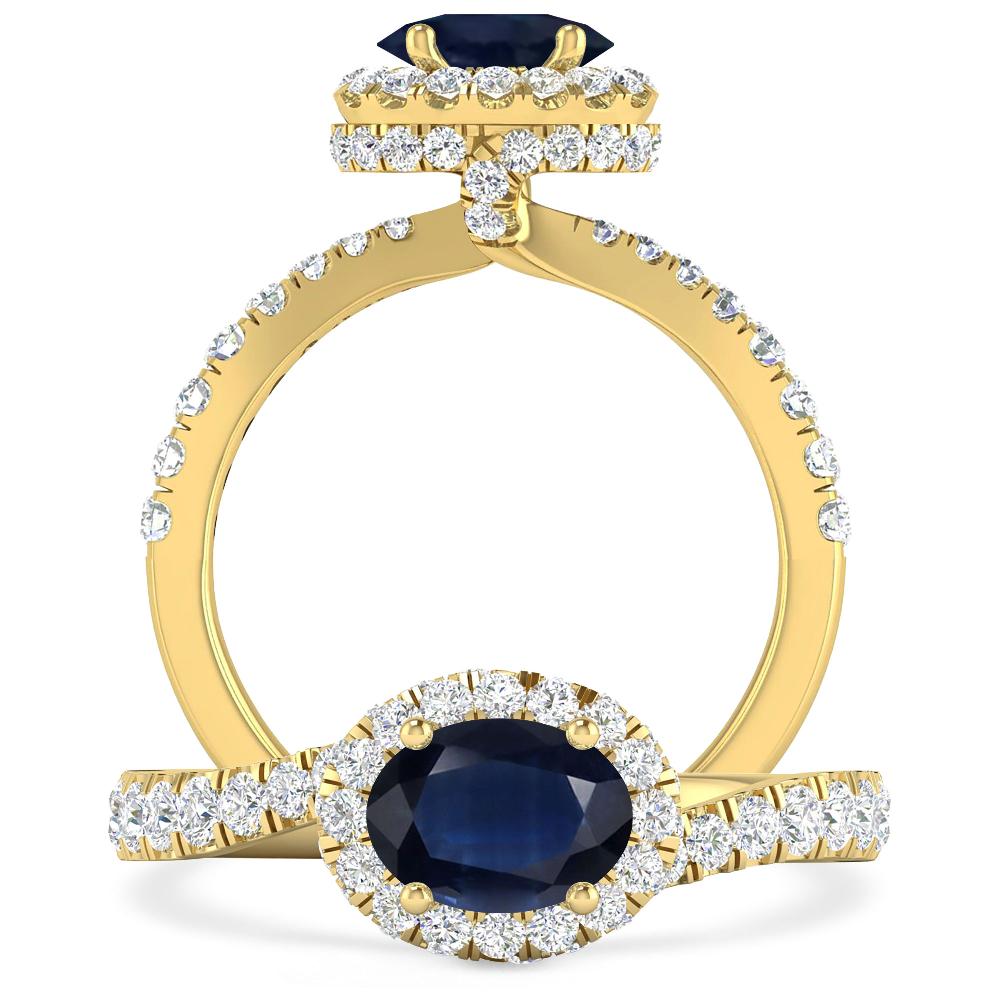 Yellow Gold - Sapphire