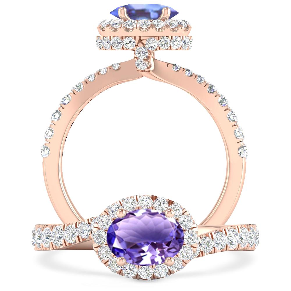 Rose Gold - Tanzanite