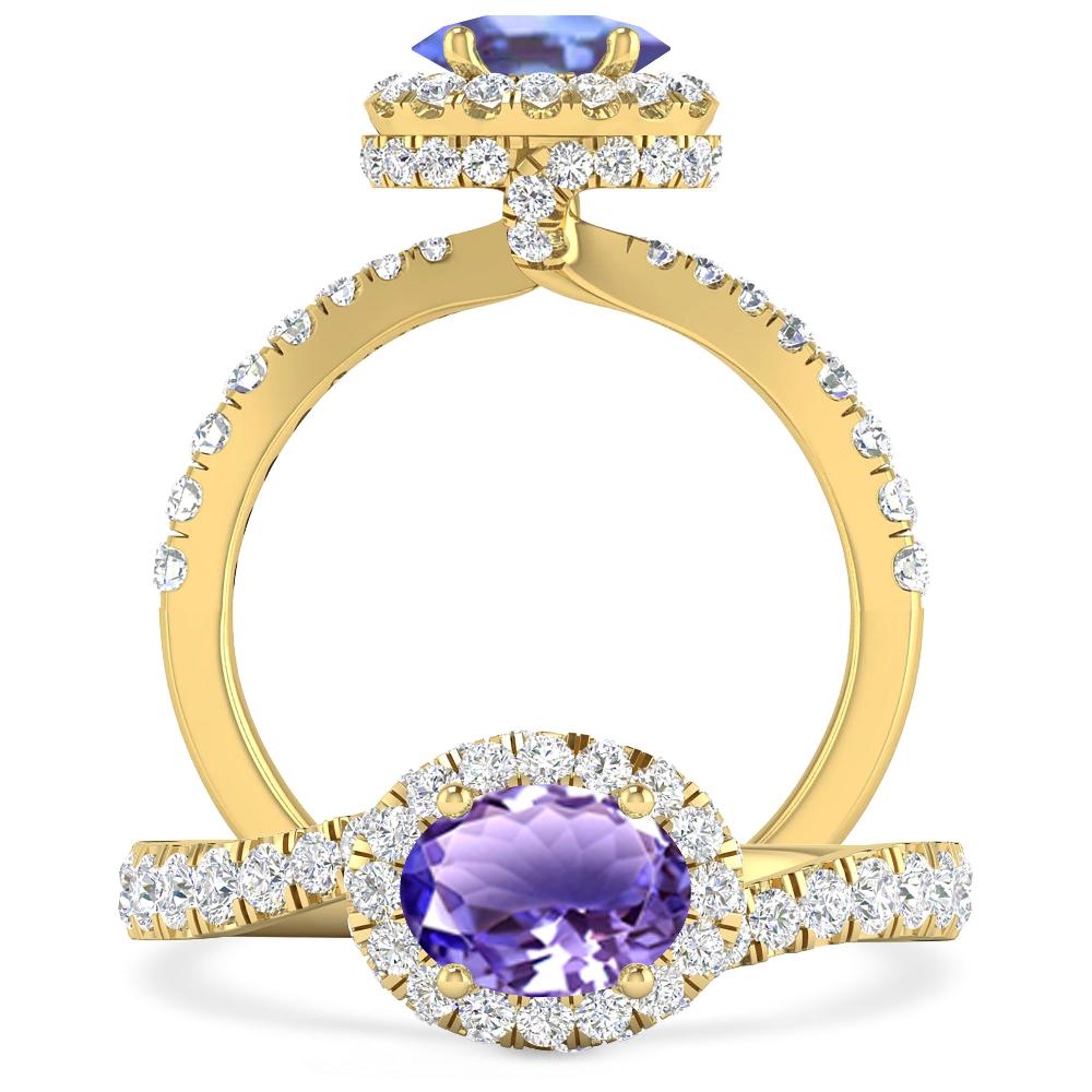 Yellow Gold - Tanzanite