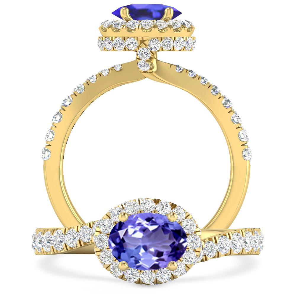 Yellow Gold - Tanzanite