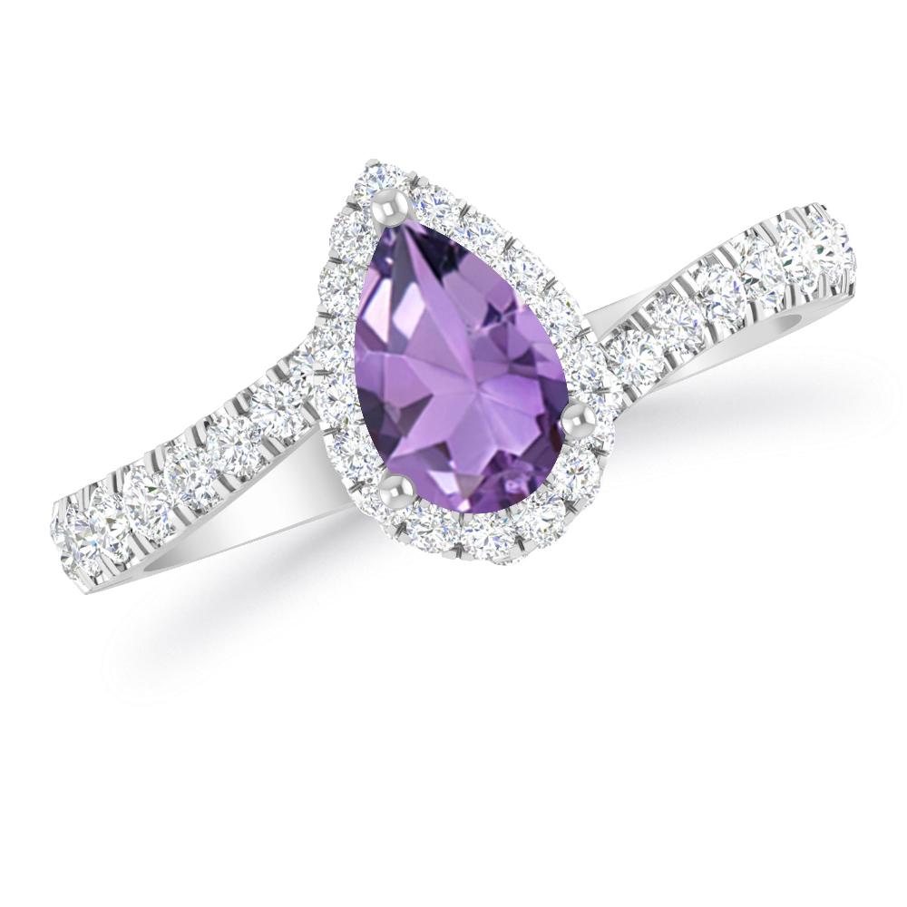 White Gold - Amethyst