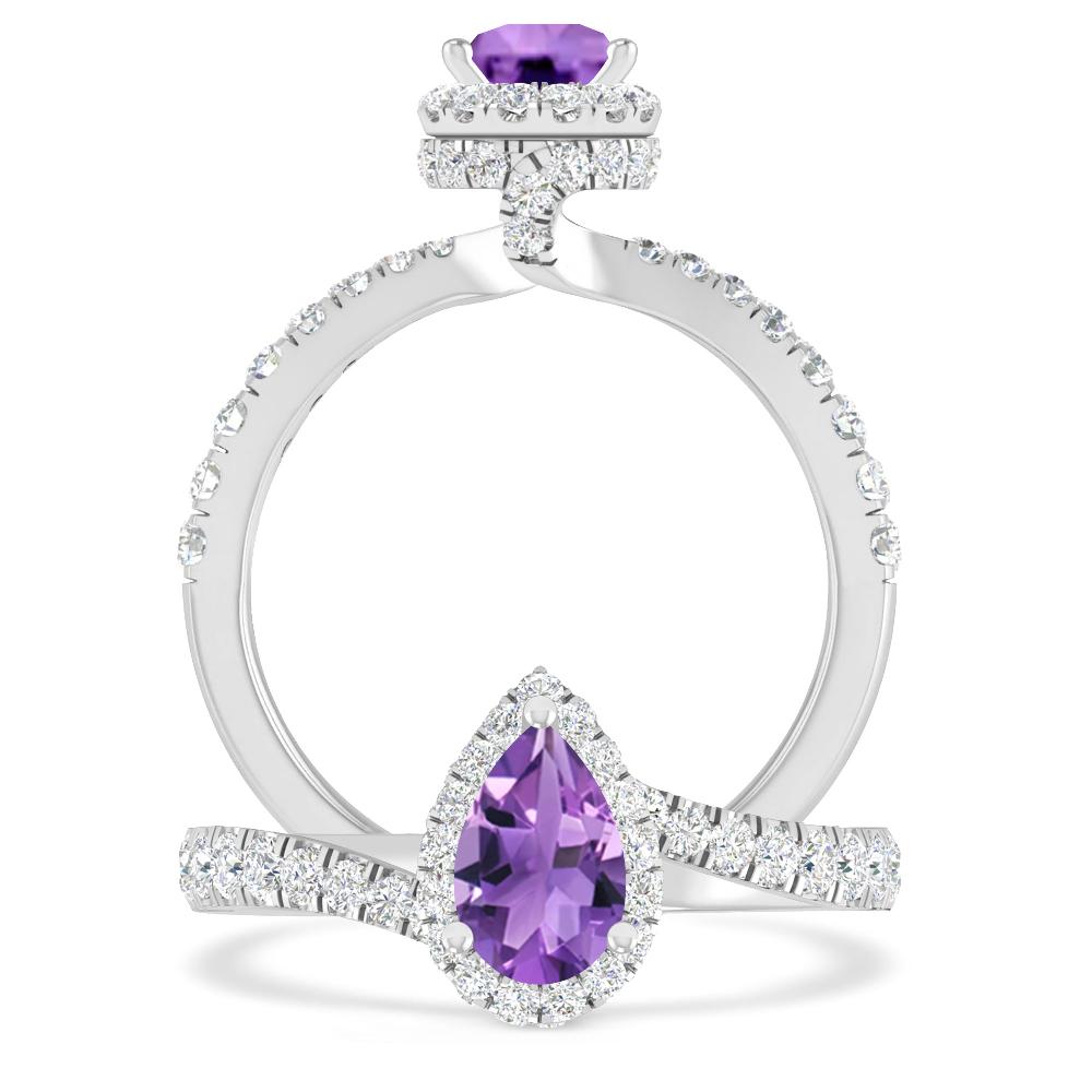 White Gold - Amethyst