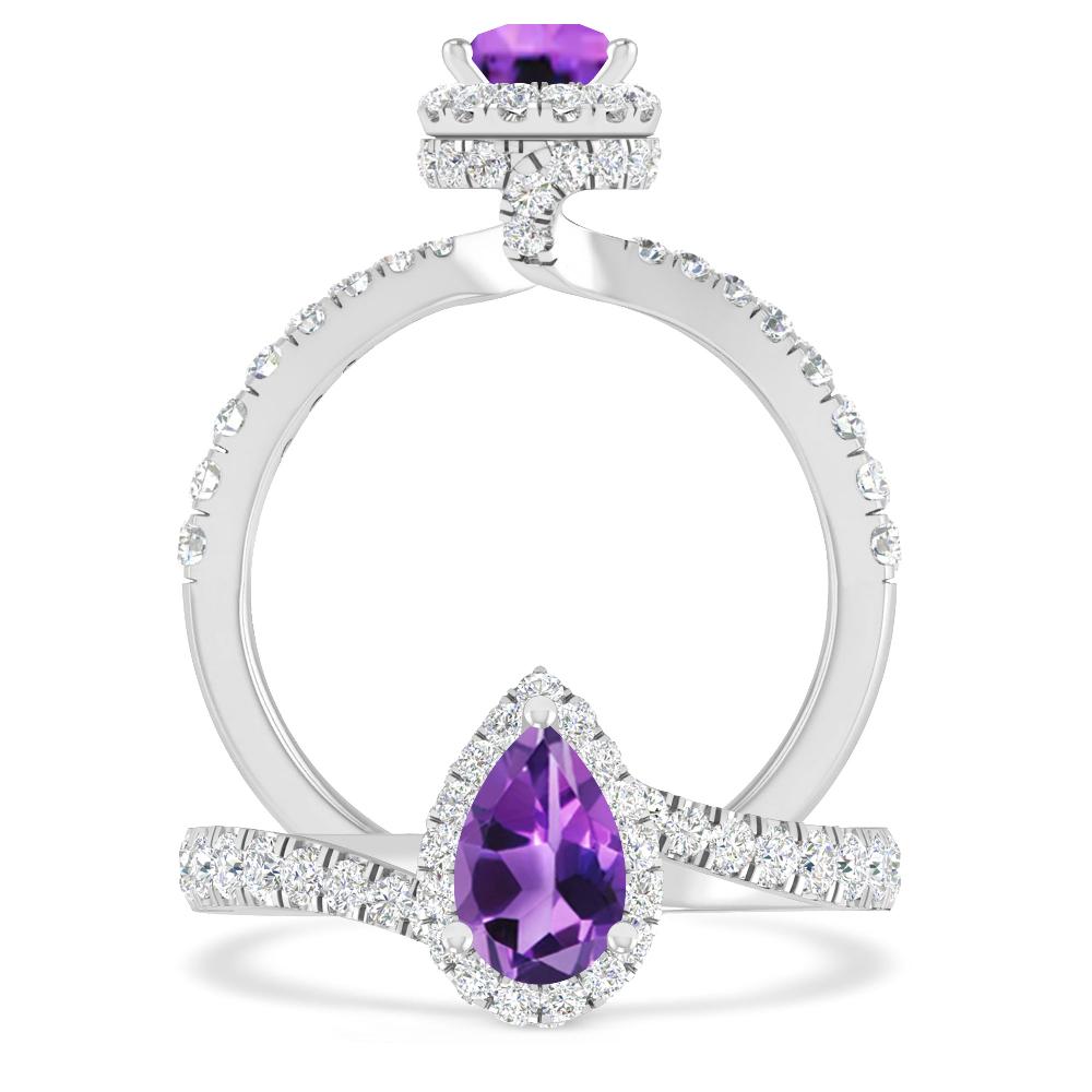 White Gold - Amethyst