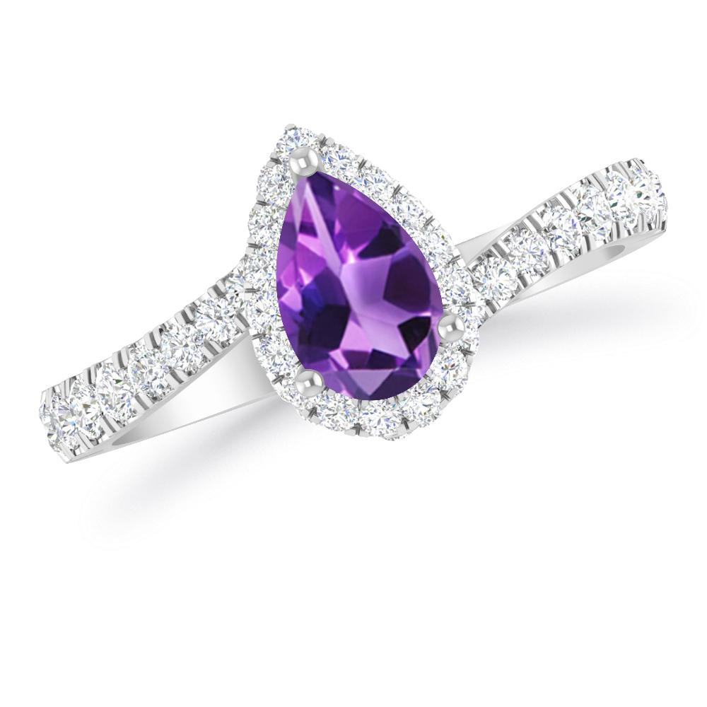 White Gold - Amethyst