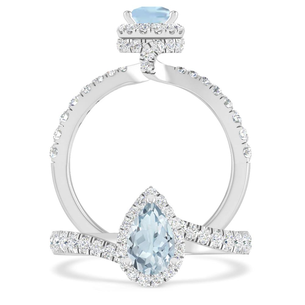 White Gold - Aquamarine