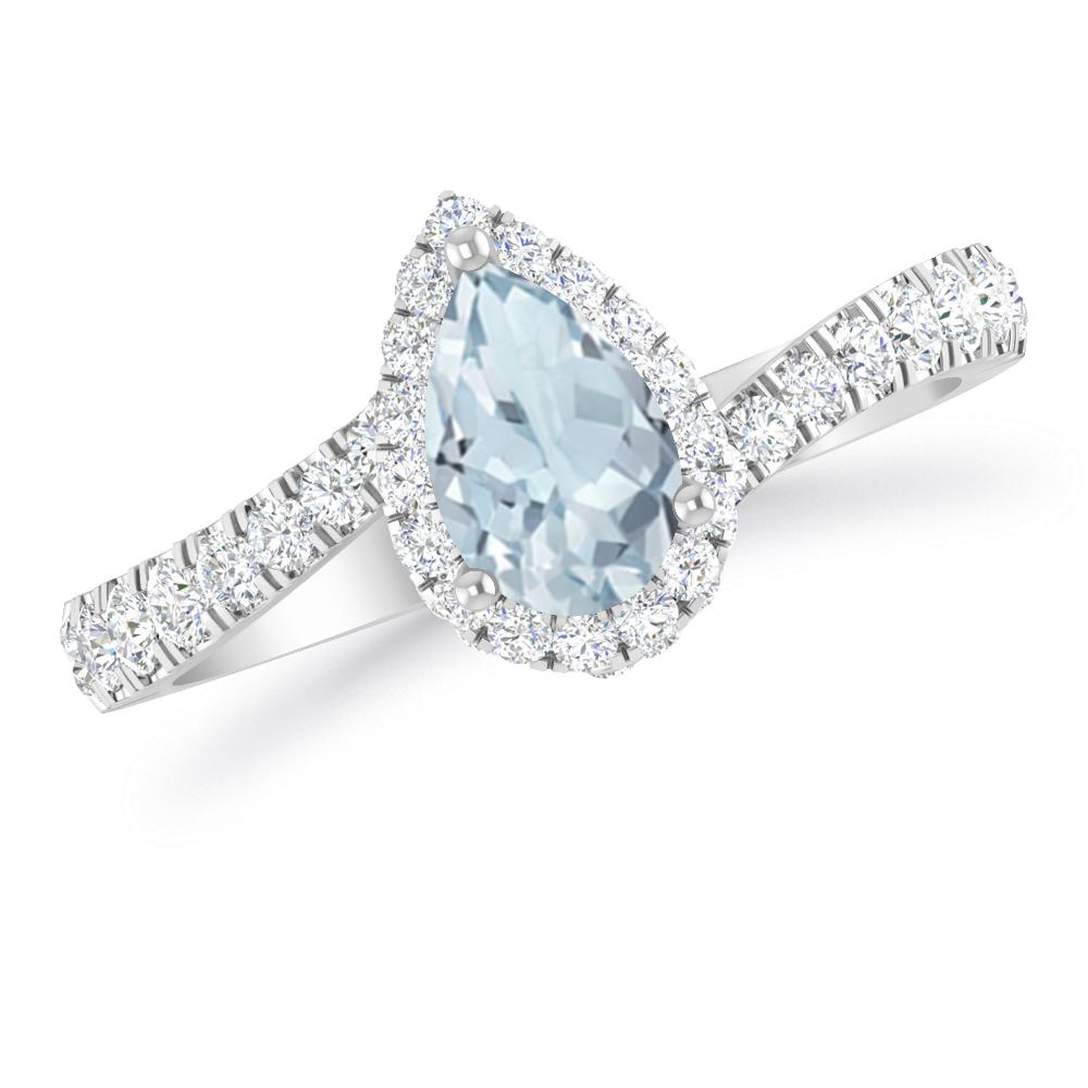 White Gold - Aquamarine