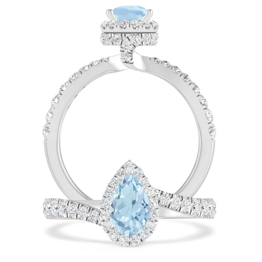 White Gold - Aquamarine