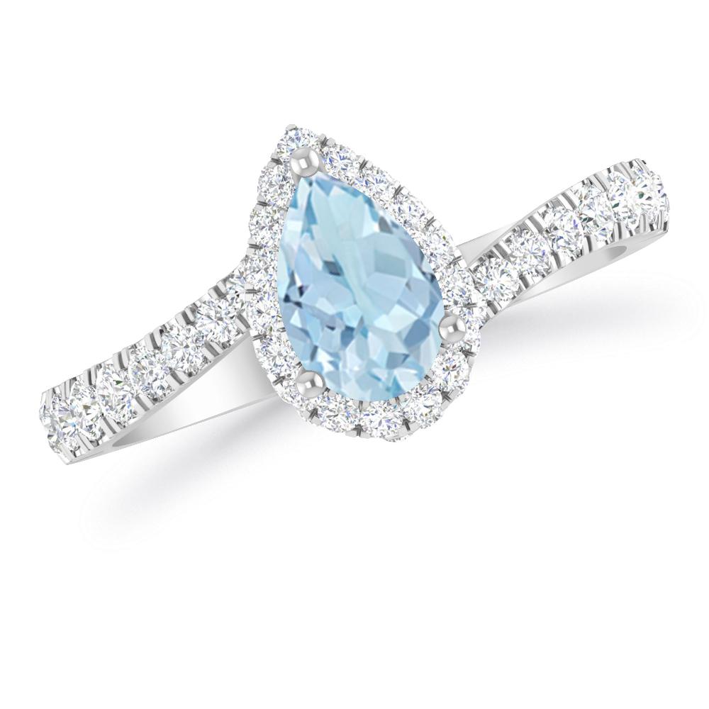 White Gold - Aquamarine