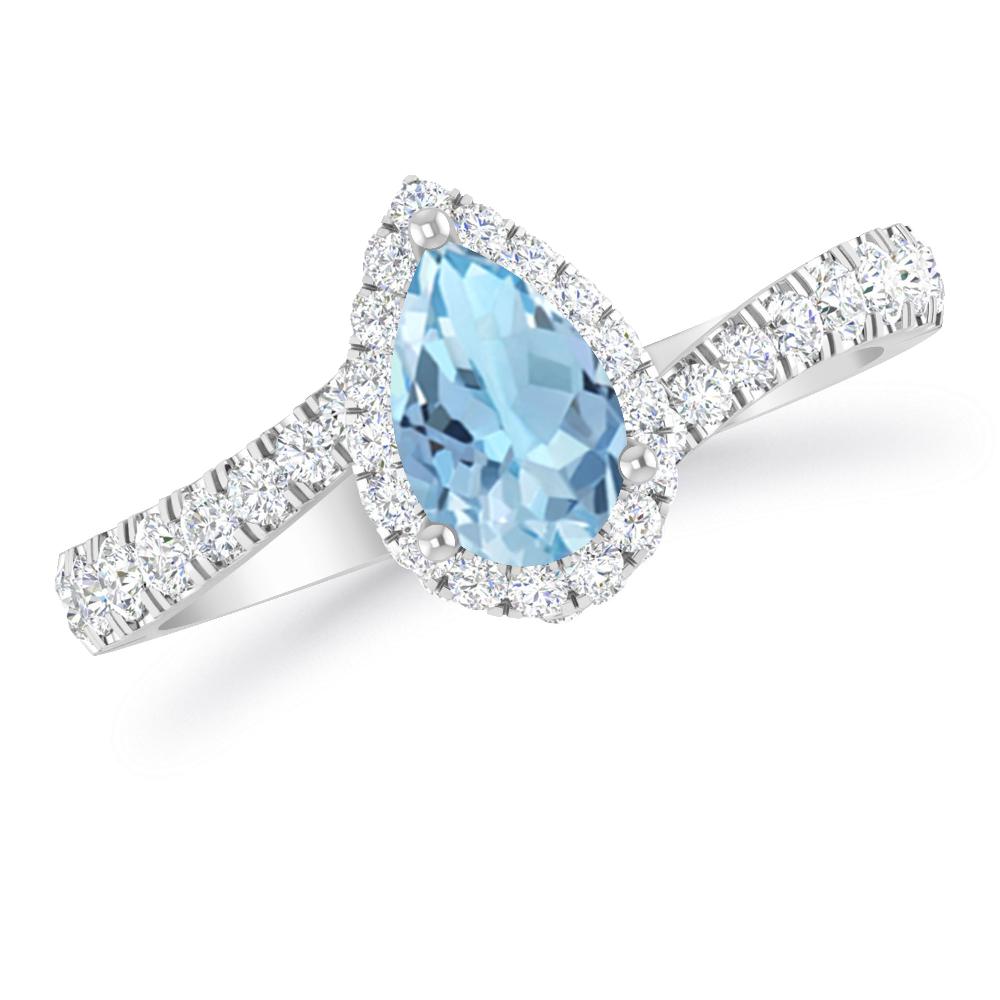 White Gold - Aquamarine