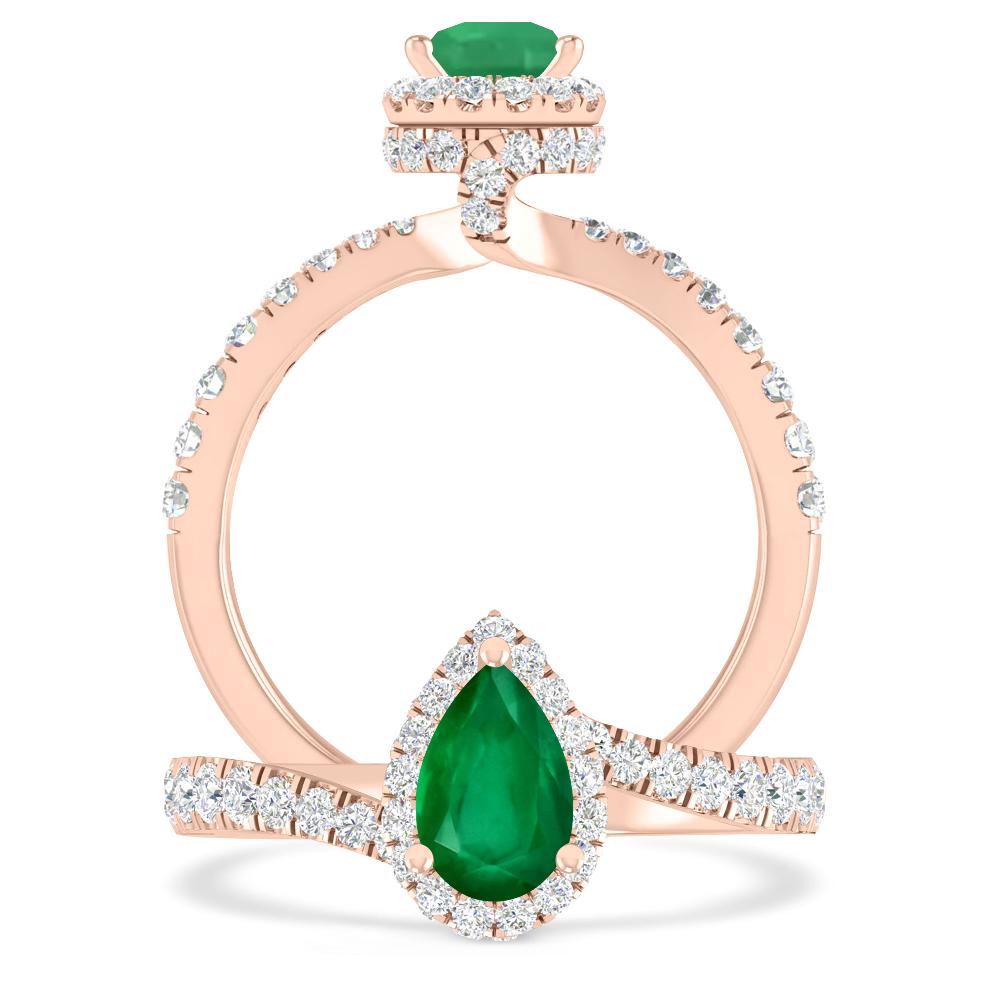 Rose Gold - Emerald