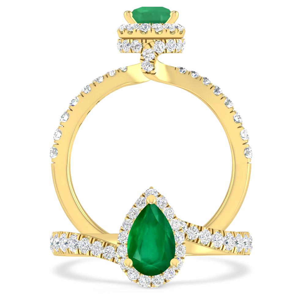 Yellow Gold - Emerald