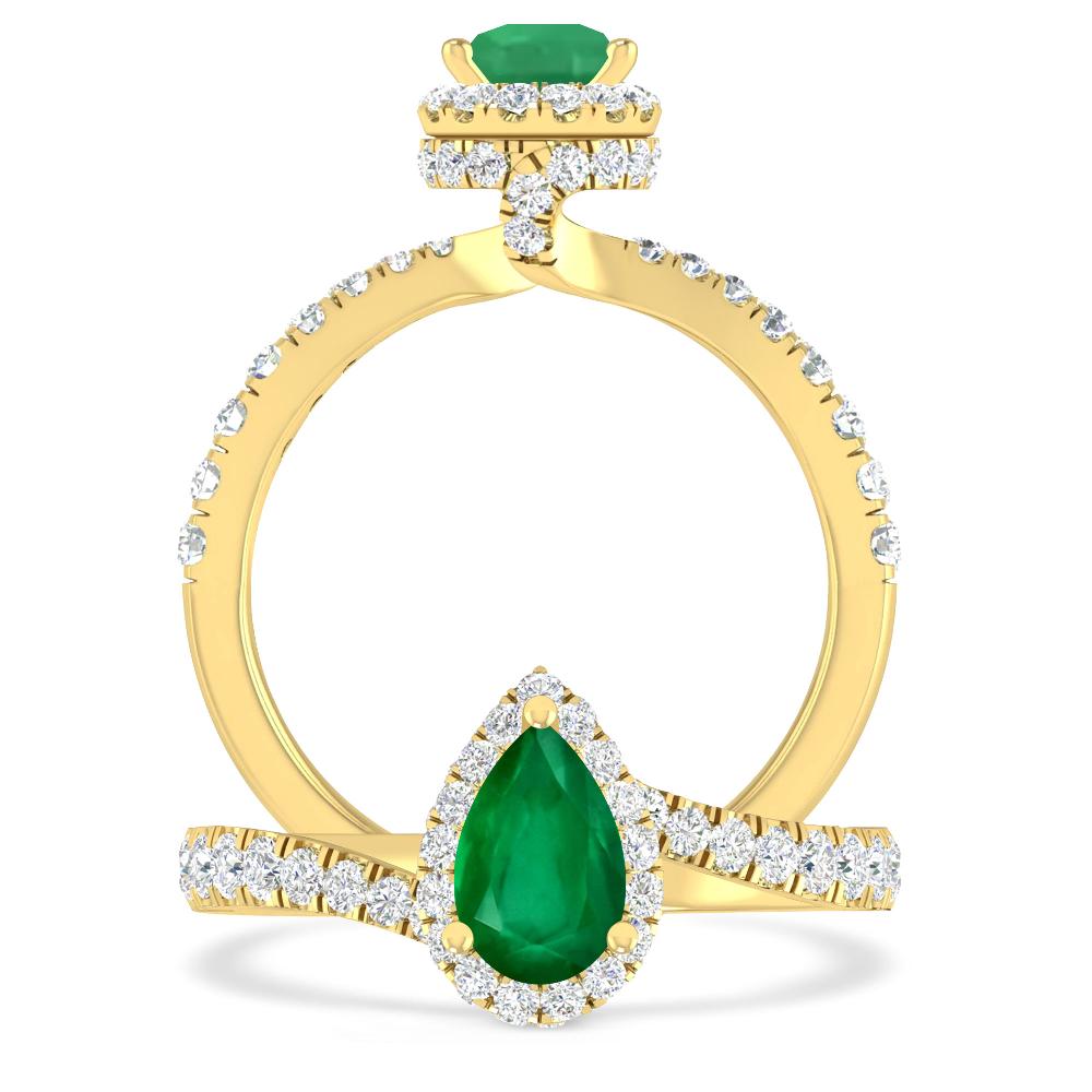 Yellow Gold - Emerald