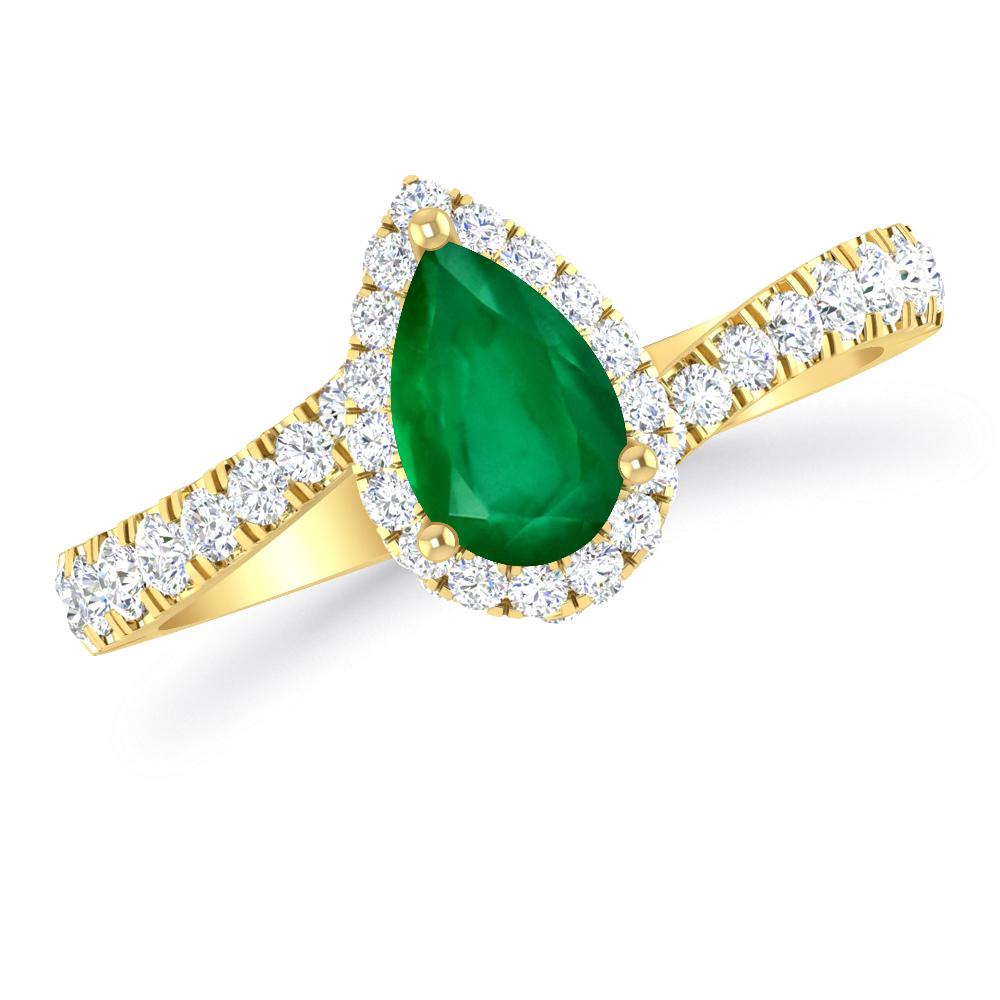 Yellow Gold - Emerald