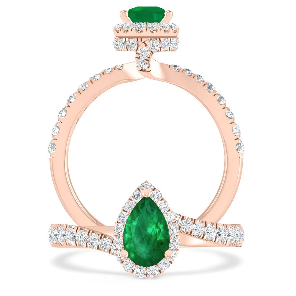 Rose Gold - Emerald