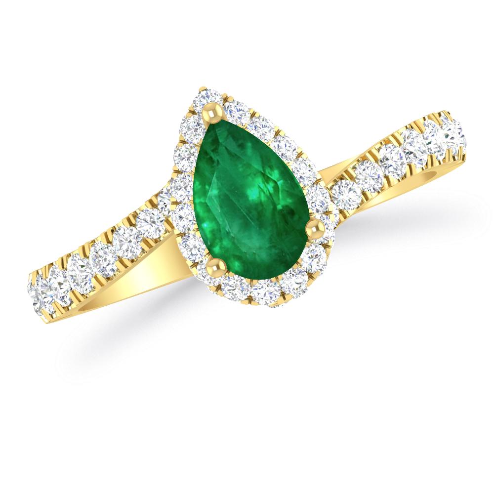 Yellow Gold - Emerald