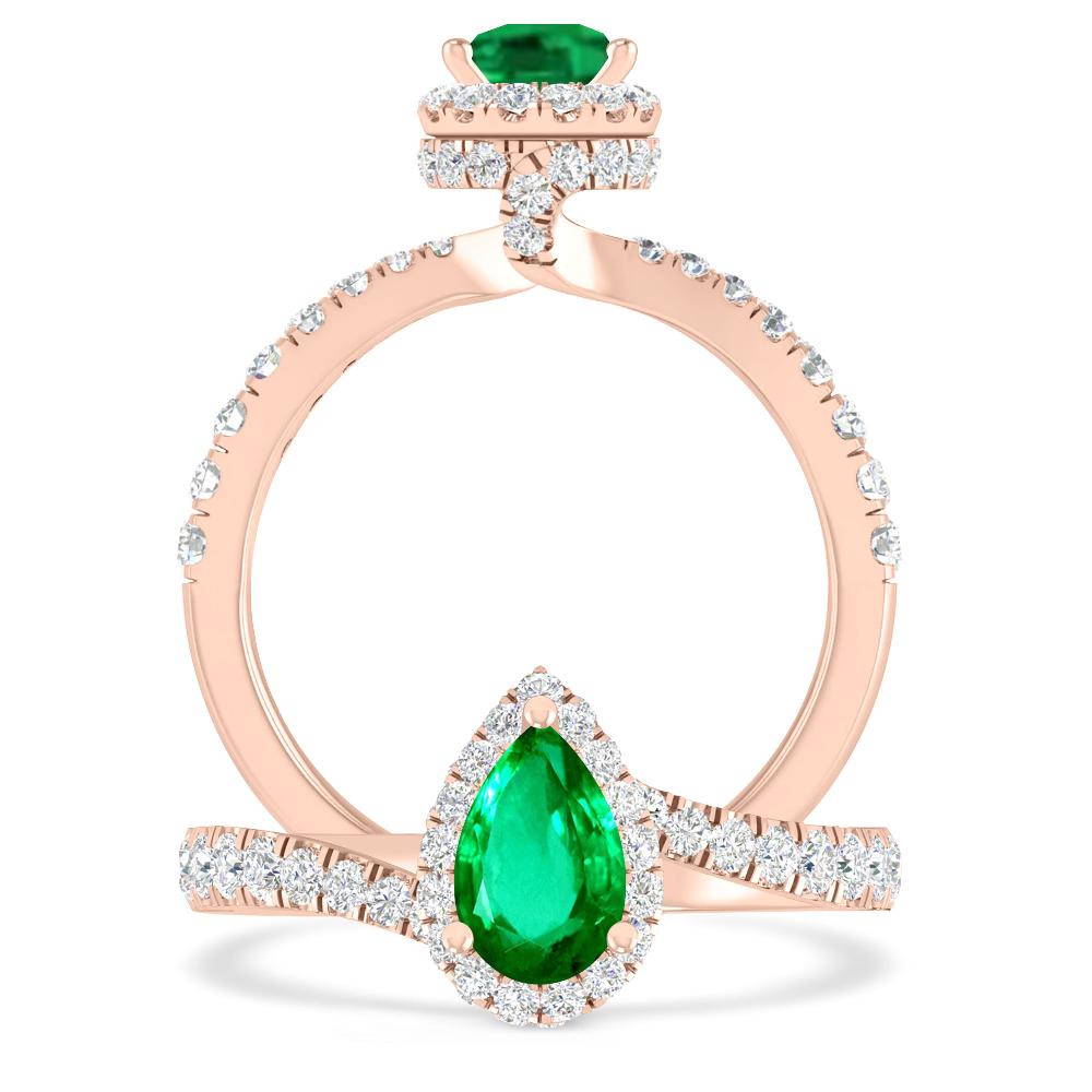 Rose Gold - Emerald
