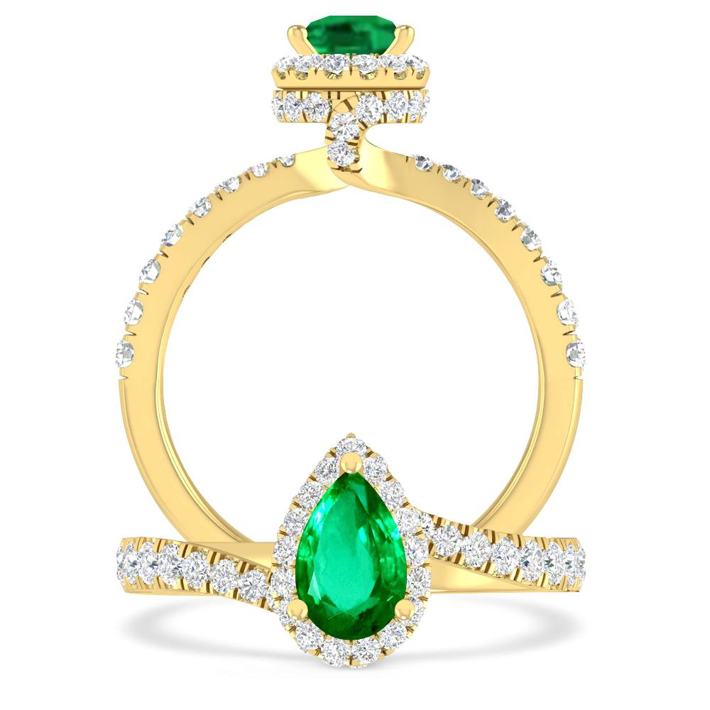 Yellow Gold - Emerald