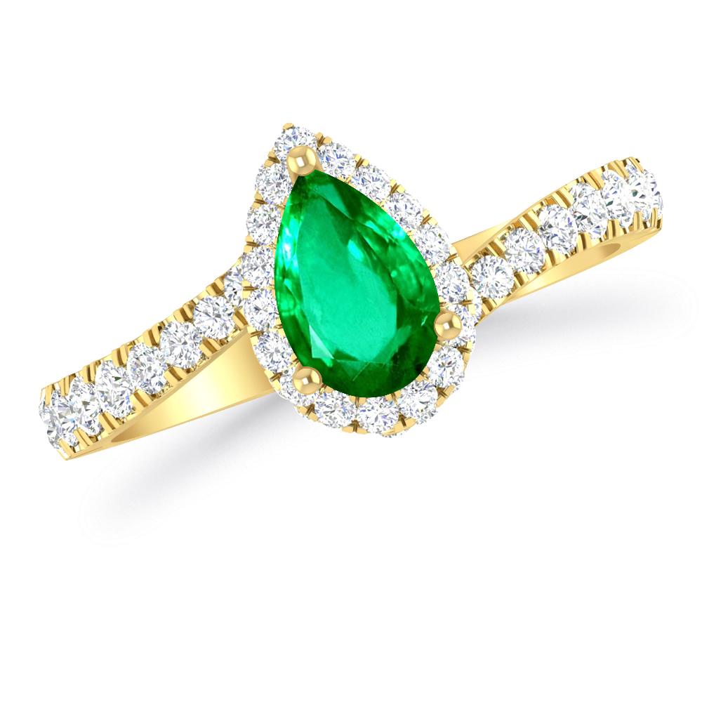 Yellow Gold - Emerald