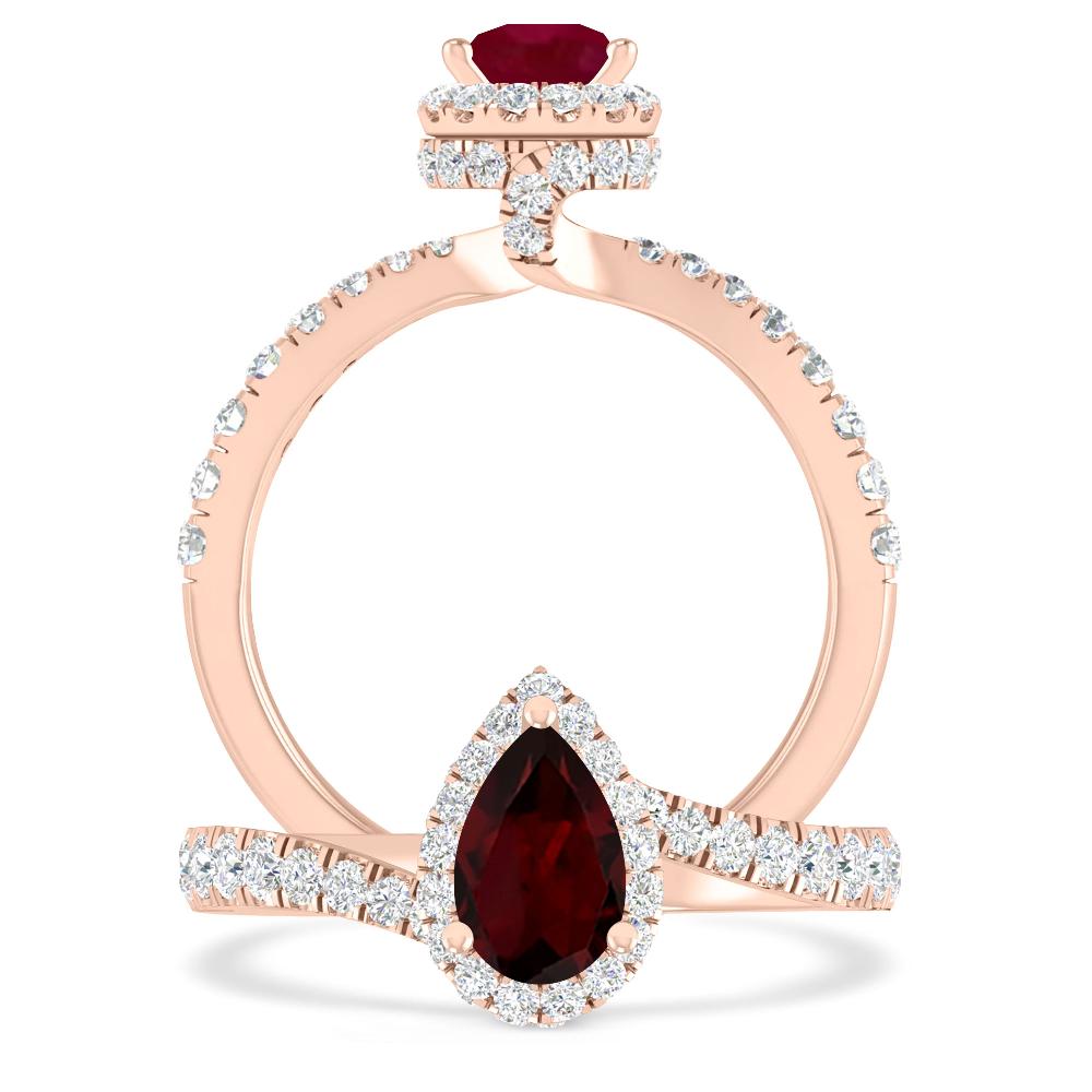 Rose Gold - Garnet