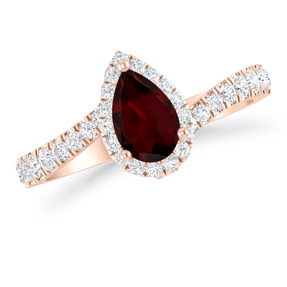 Rose Gold - Garnet