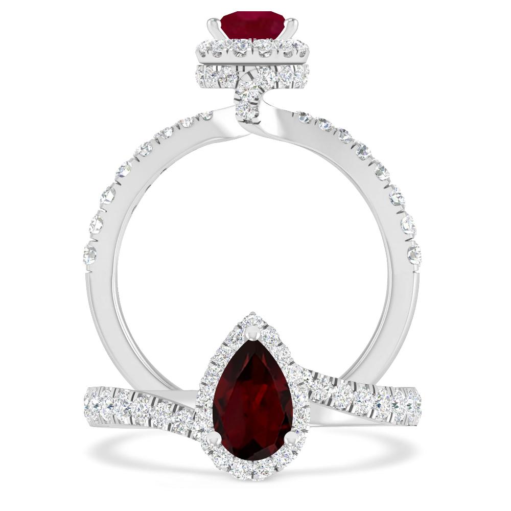 White Gold - Garnet