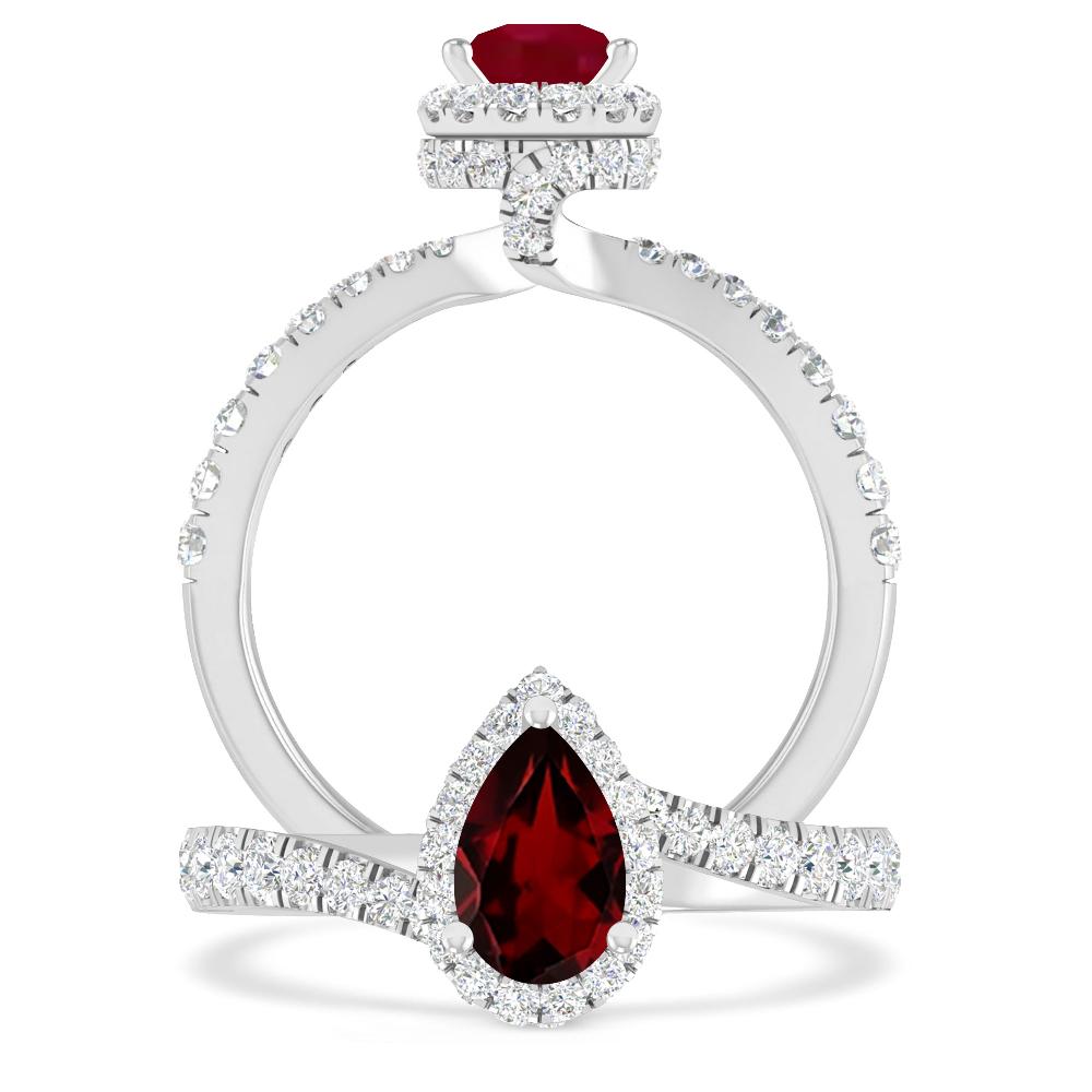 White Gold - Garnet