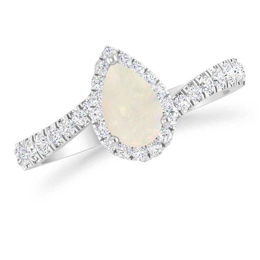 White Gold - Opal