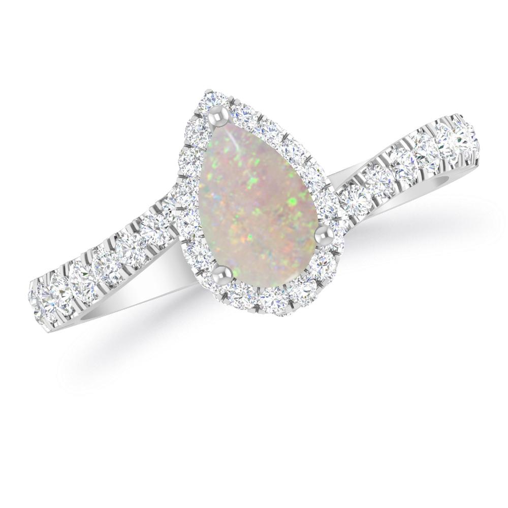 White Gold - Opal