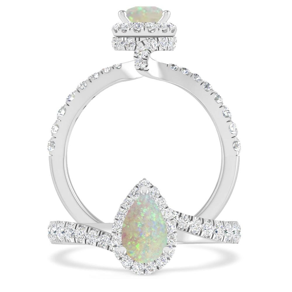 White Gold - Opal