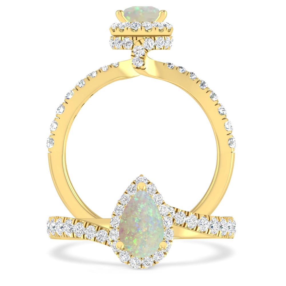 Yellow Gold - Opal