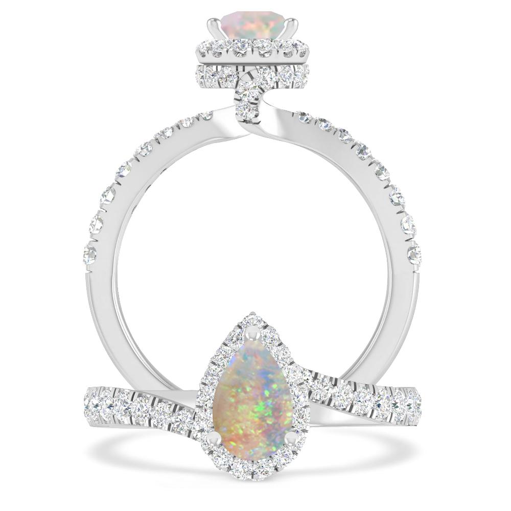 White Gold - Opal