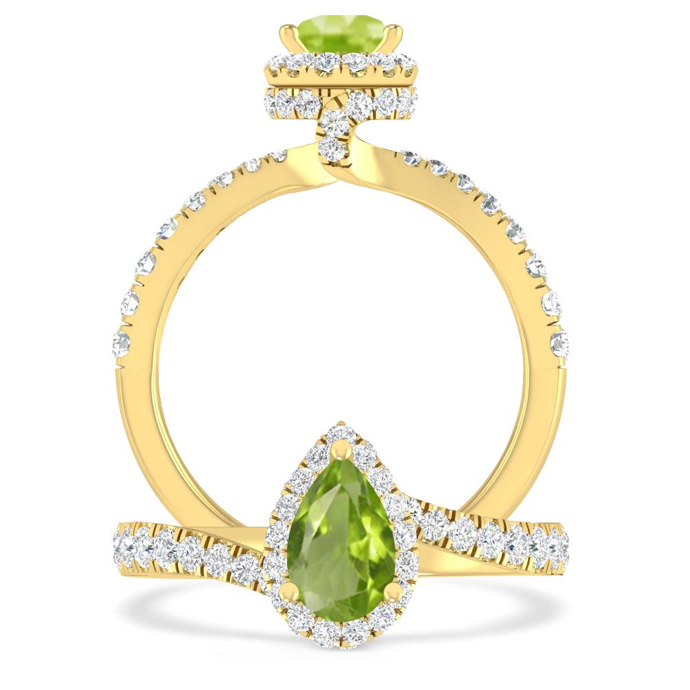 Yellow Gold - Peridot