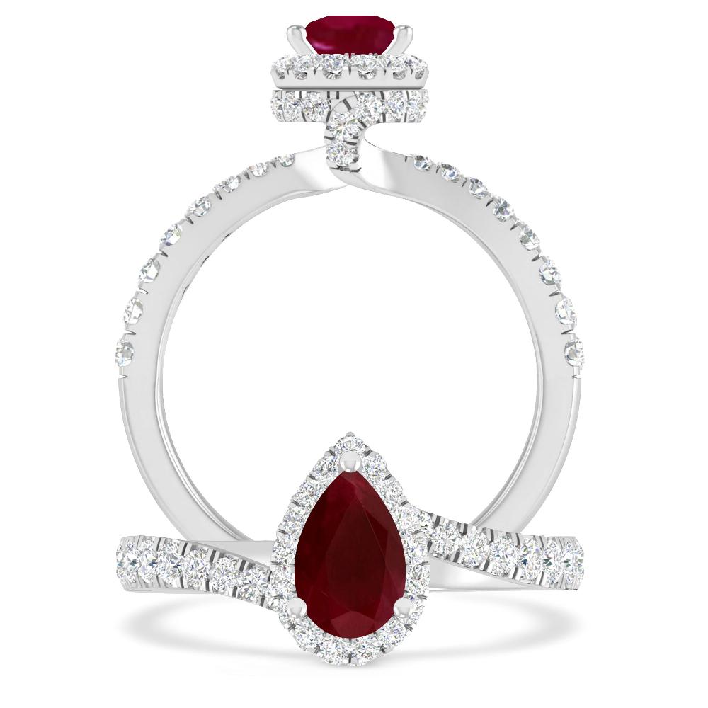 White Gold - Ruby