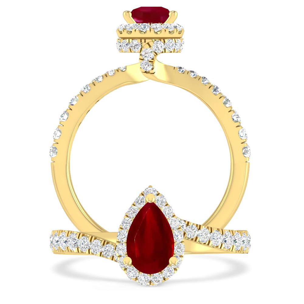 Yellow Gold - Ruby