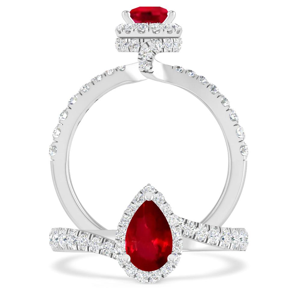 White Gold - Ruby