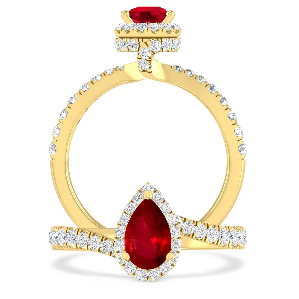 Yellow Gold - Ruby