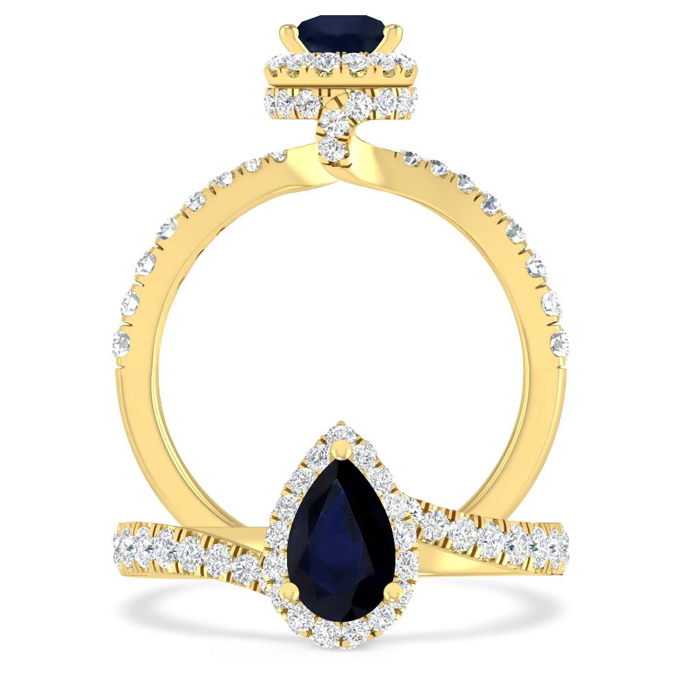 Yellow Gold - Sapphire