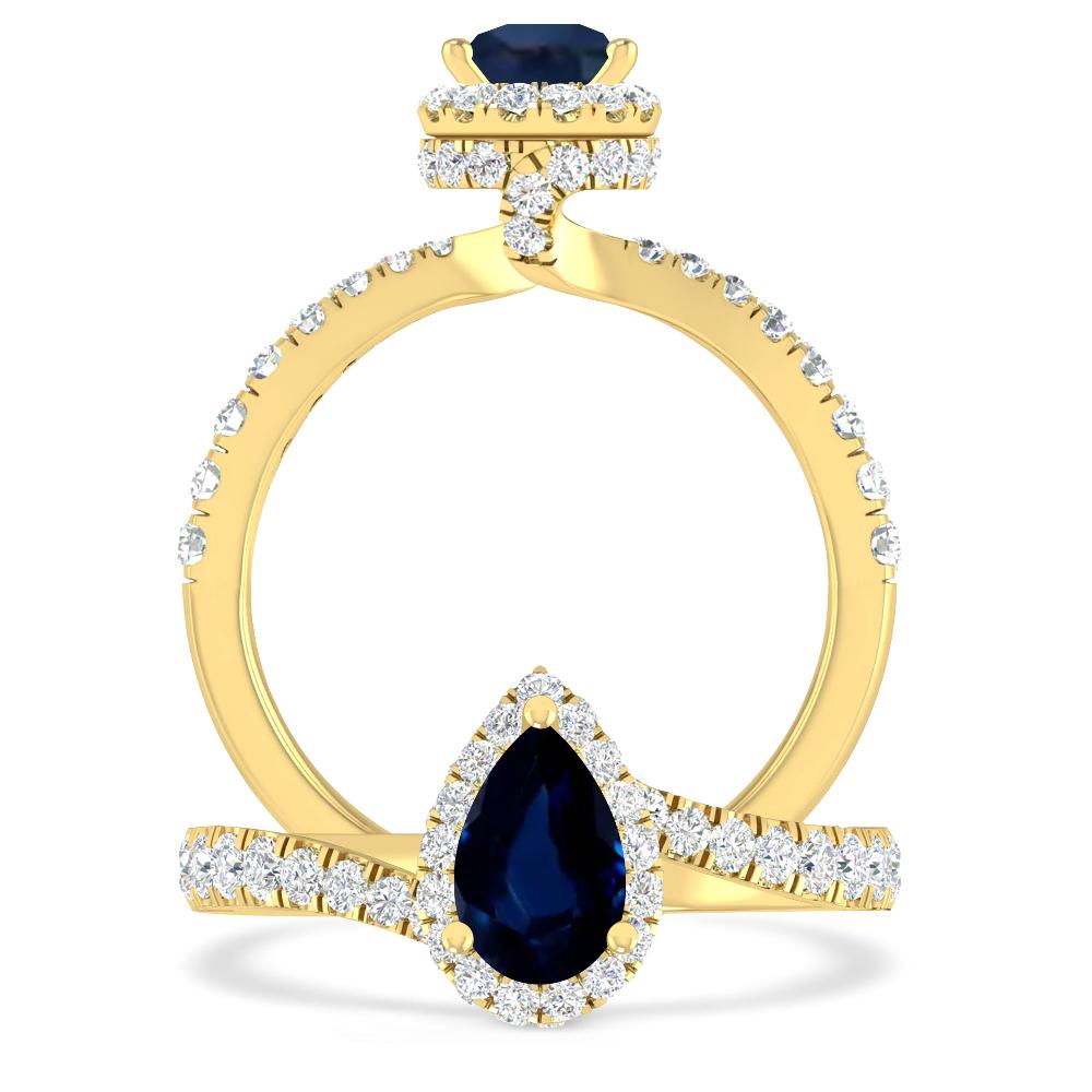 Yellow Gold - Sapphire