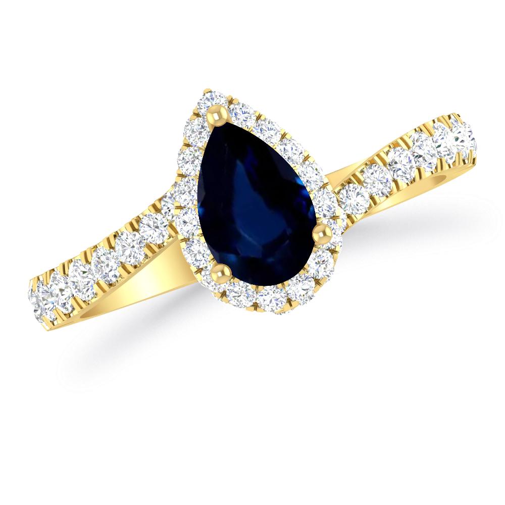 Yellow Gold - Sapphire