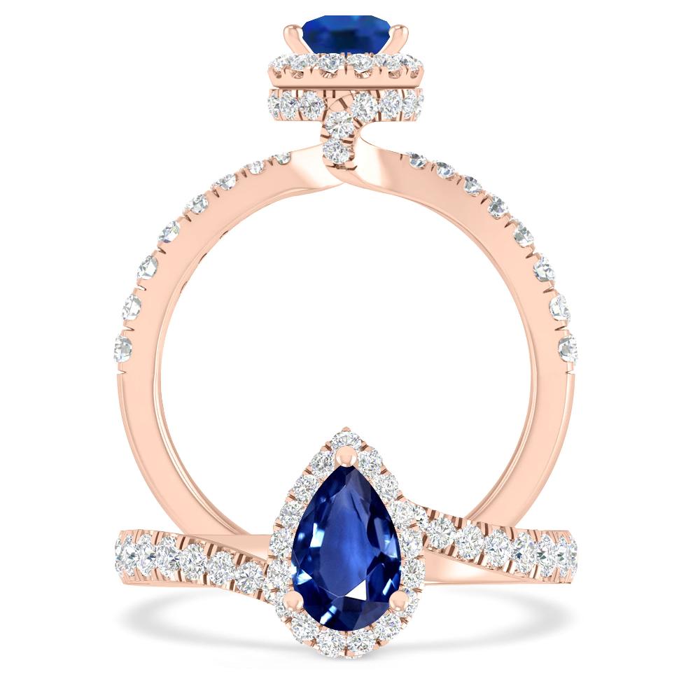 Rose Gold - Sapphire