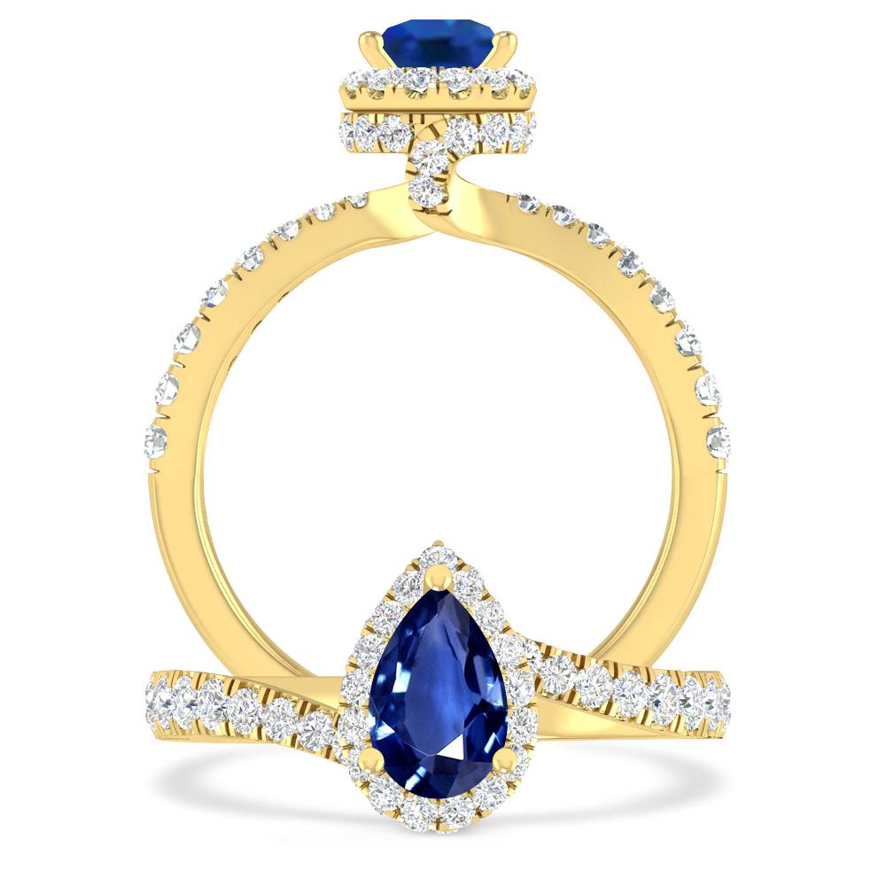 Yellow Gold - Sapphire