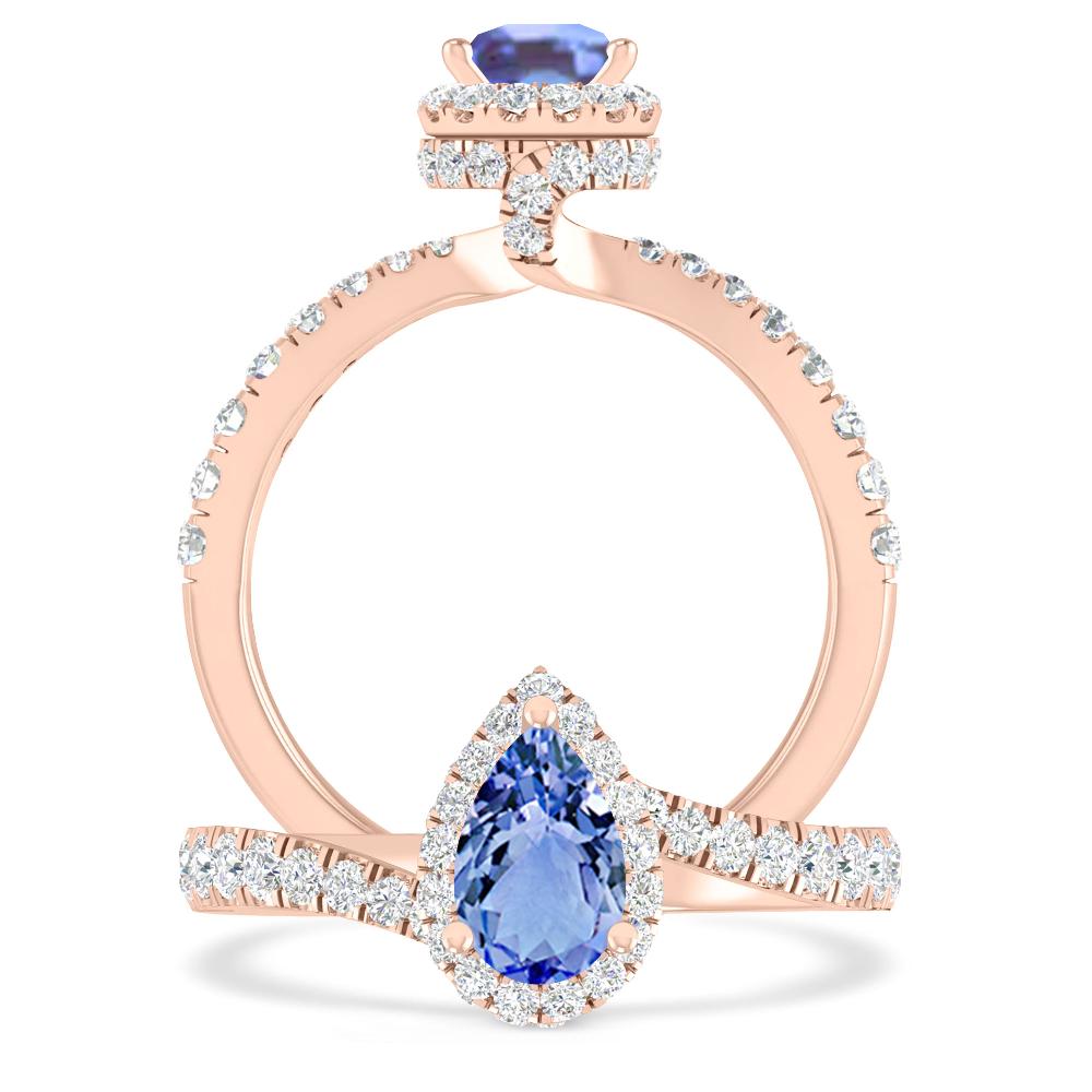 Rose Gold - Tanzanite