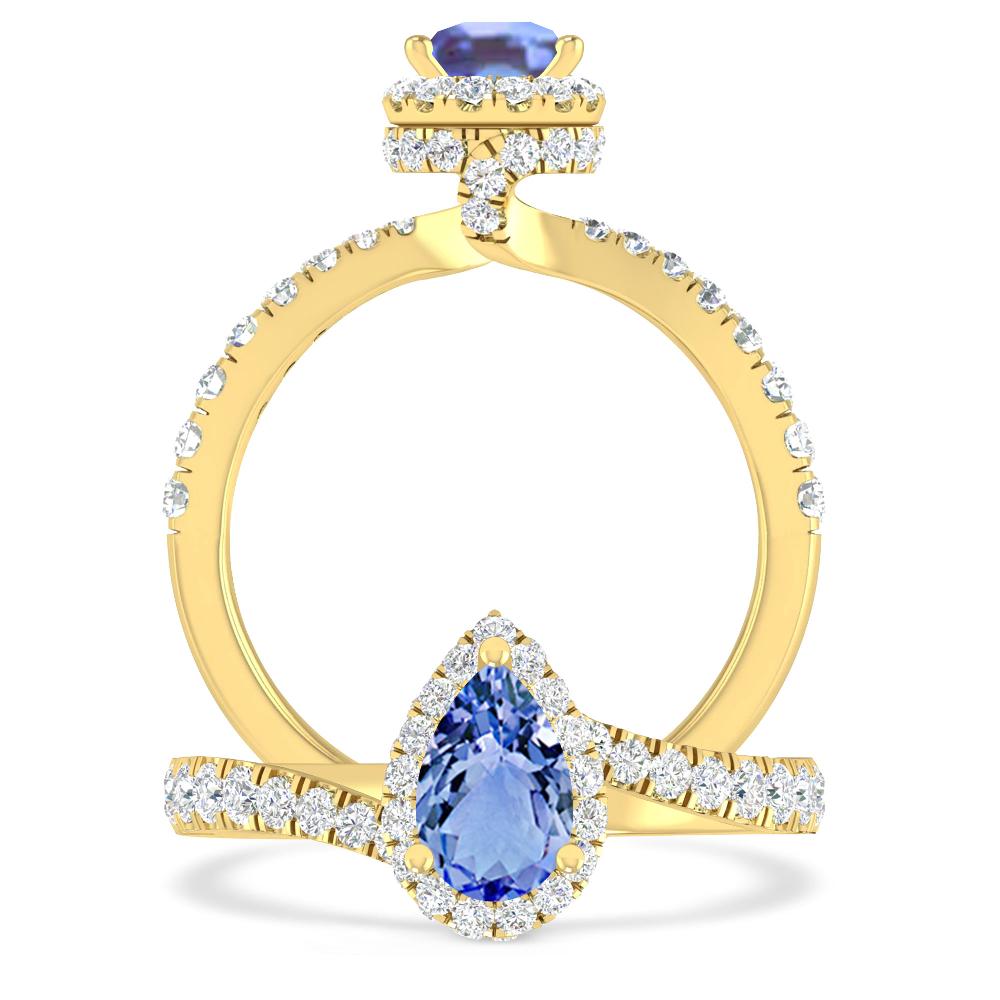 Yellow Gold - Tanzanite