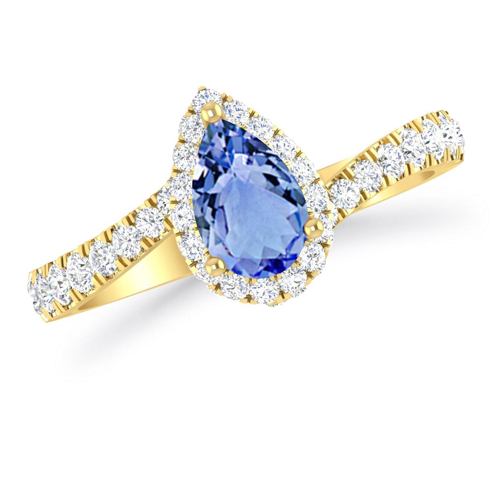 Yellow Gold - Tanzanite