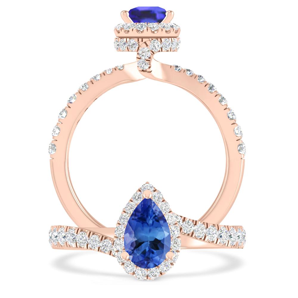 Rose Gold - Tanzanite