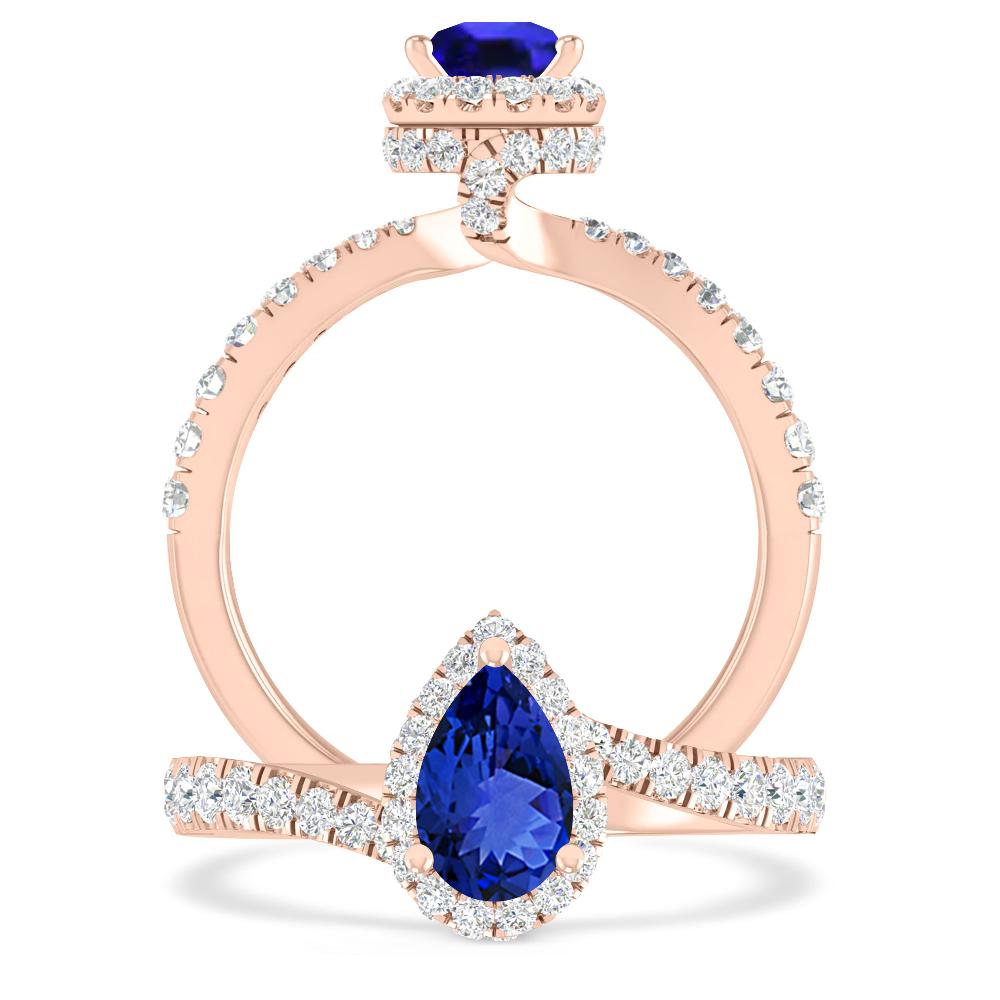 Rose Gold - Tanzanite