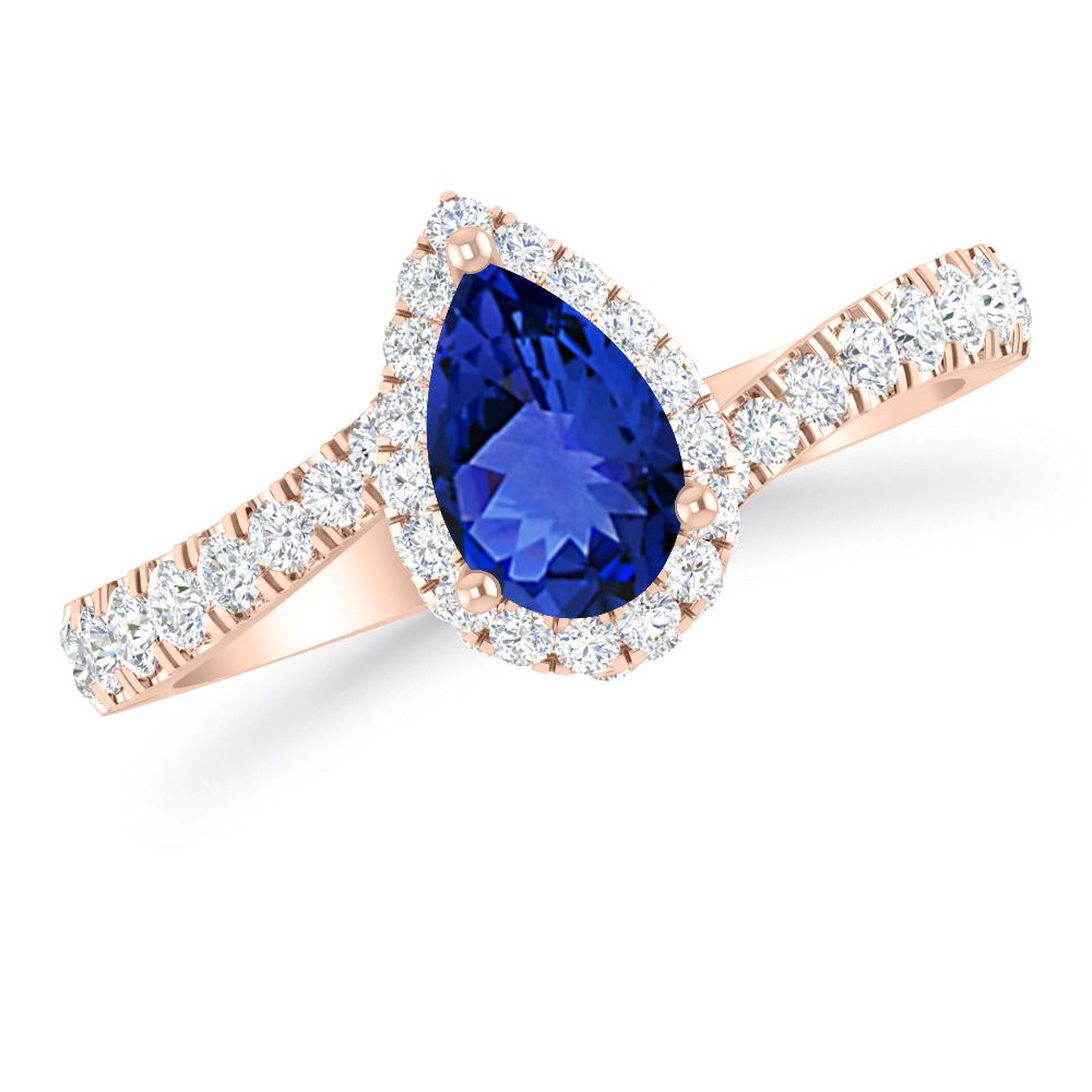 Rose Gold - Tanzanite