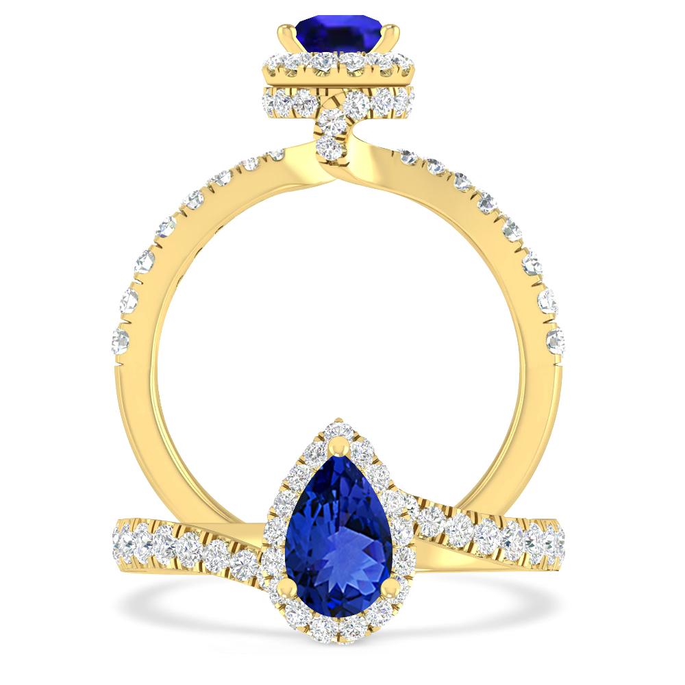 Yellow Gold - Tanzanite